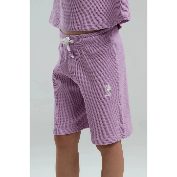 KIZ ÇOCUK BERMUDA TAKIM - MAUVE