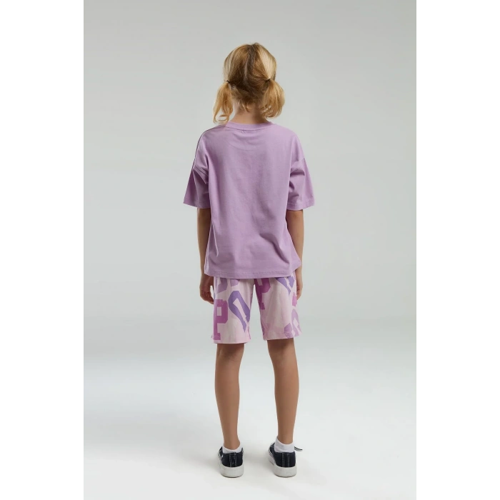 KIZ ÇOCUK BERMUDA TAKIM - MAUVE