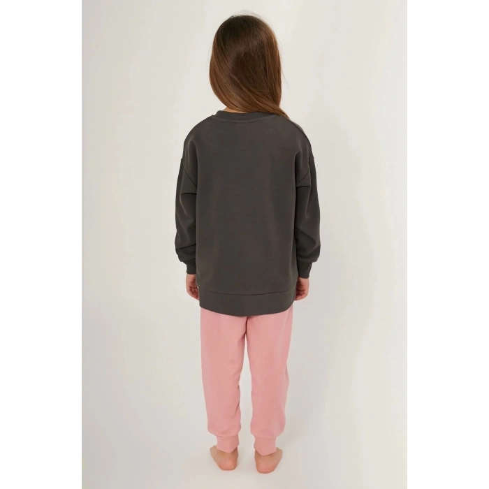 KIZ ÇOCUK EŞOFMAN TAKIM - ANTRASİT