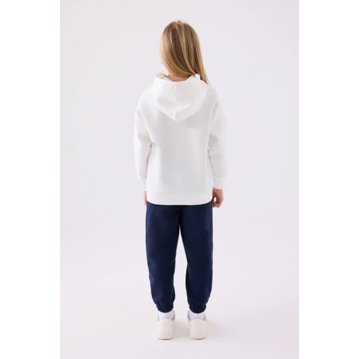 KIZ ÇOCUK EŞOFMAN TAKIM - KREM