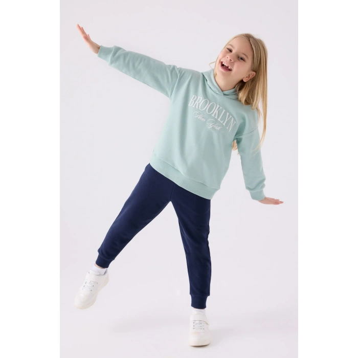 KIZ ÇOCUK EŞOFMAN TAKIM - KREM