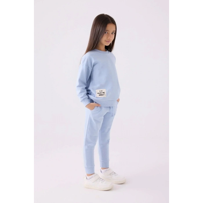 KIZ ÇOCUK EŞOFMAN TAKIM - MAVİ