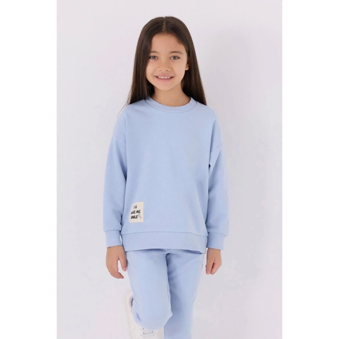 KIZ ÇOCUK EŞOFMAN TAKIM - MAVİ