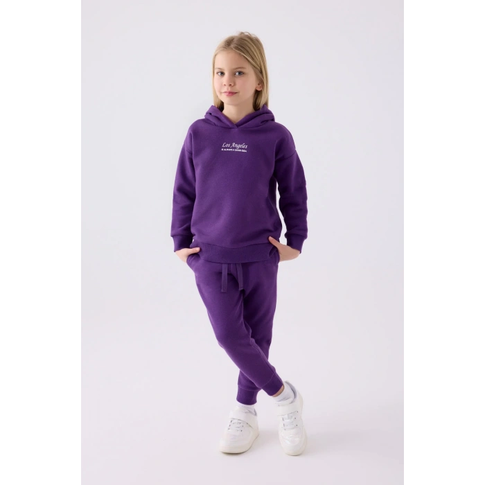 KIZ ÇOCUK EŞOFMAN TAKIM - MOR