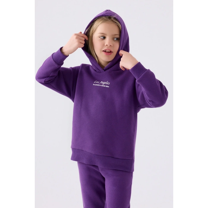 KIZ ÇOCUK EŞOFMAN TAKIM - MOR