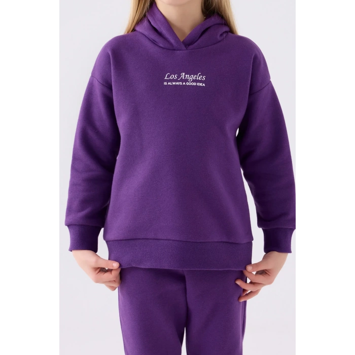 KIZ ÇOCUK EŞOFMAN TAKIM - MOR