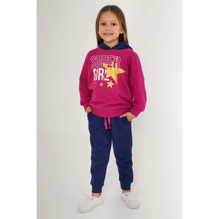 KIZ ÇOCUK EŞOFMAN TAKIM - MÜRDÜM