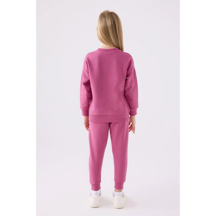 KIZ ÇOCUK EŞOFMAN TAKIM - RETRO PEMBE
