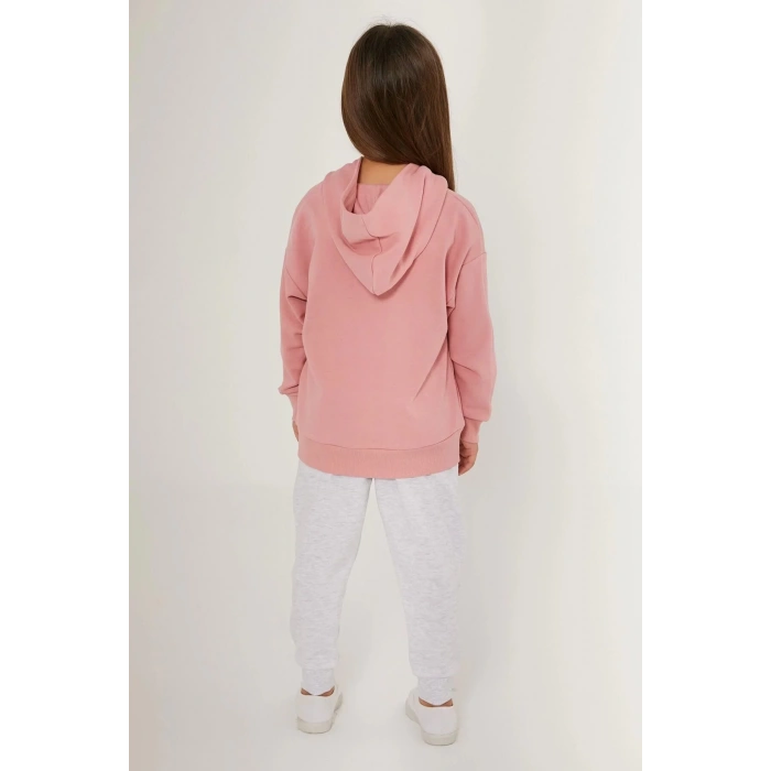 KIZ ÇOCUK EŞOFMAN TAKIM - RETRO PEMBE