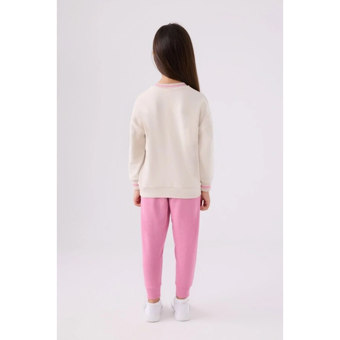 KIZ ÇOCUK EŞOFMAN TAKIMI - BEJ