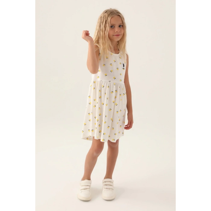 KIZ ÇOCUK GECELİK - KREM SARI