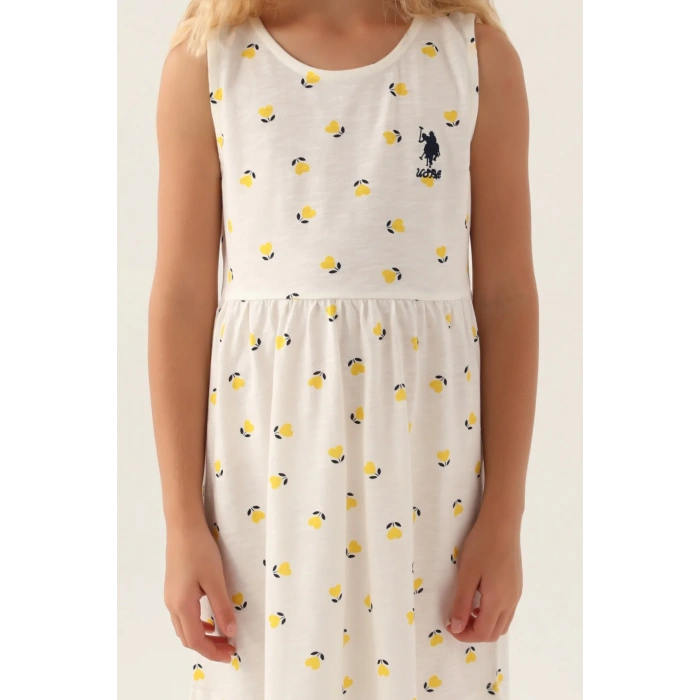 KIZ ÇOCUK GECELİK - KREM SARI