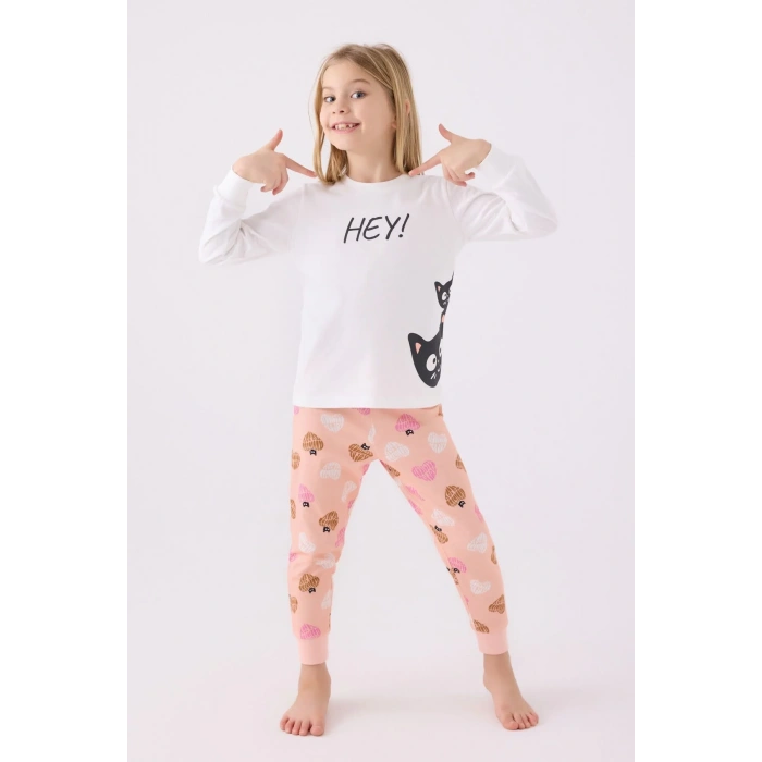 KIZ ÇOCUK İKİLİ TAKIM - KREM