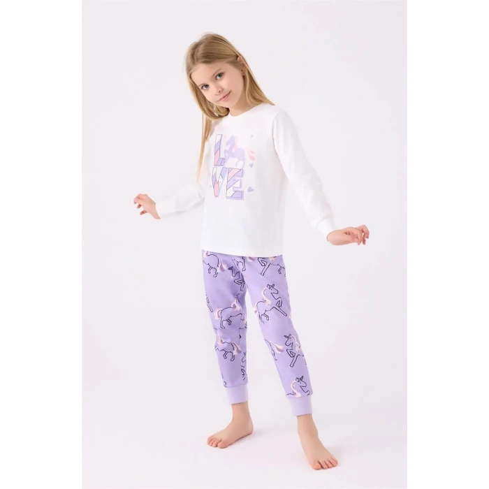 KIZ ÇOCUK İKİLİ TAKIM - KREM