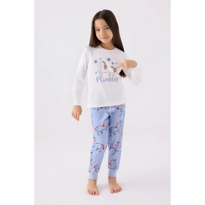 KIZ ÇOCUK İKİLİ TAKIM - KREM