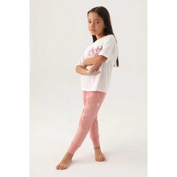 KIZ ÇOCUK İKİLİ TAKIM - KREM