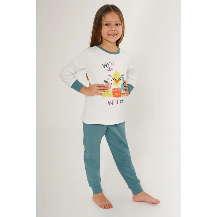 KIZ ÇOCUK İKİLİ TAKIM - KREM