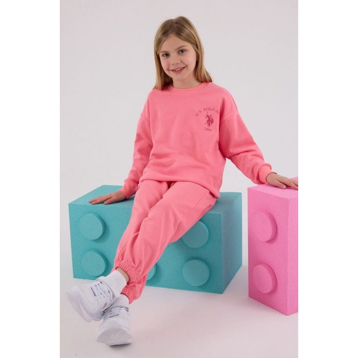 KIZ ÇOCUK İKİLİ TAKIM - NEON PEMBE