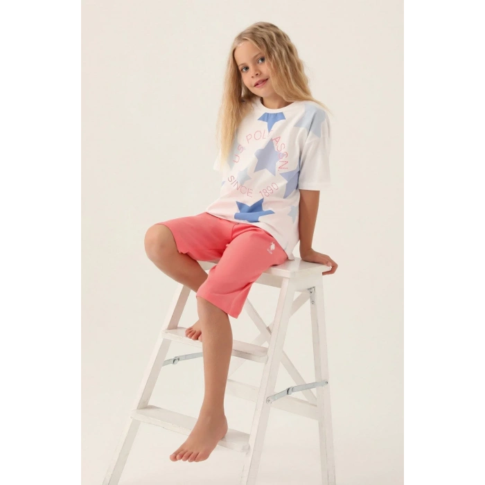 KIZ ÇOCUK KAPRİ TAKIM - KREM