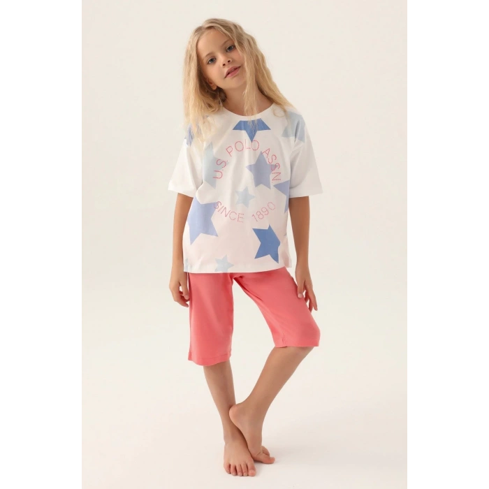 KIZ ÇOCUK KAPRİ TAKIM - KREM