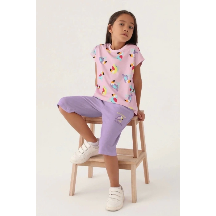 KIZ ÇOCUK KAPRİ TAKIM - ROSE