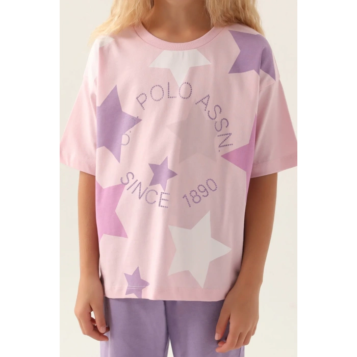 KIZ ÇOCUK KAPRİ TAKIM - TOZ PEMBE