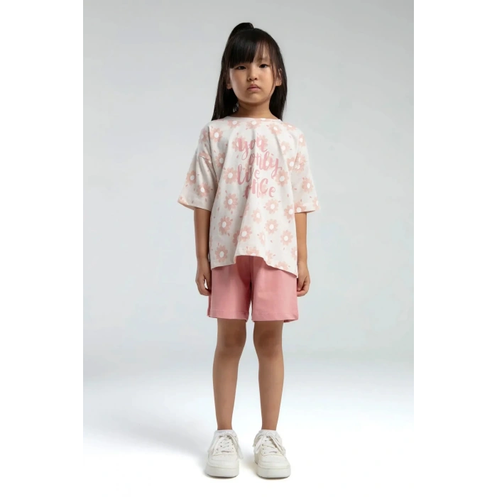 KIZ ÇOCUK ŞORT TAKIM - A.BEJ