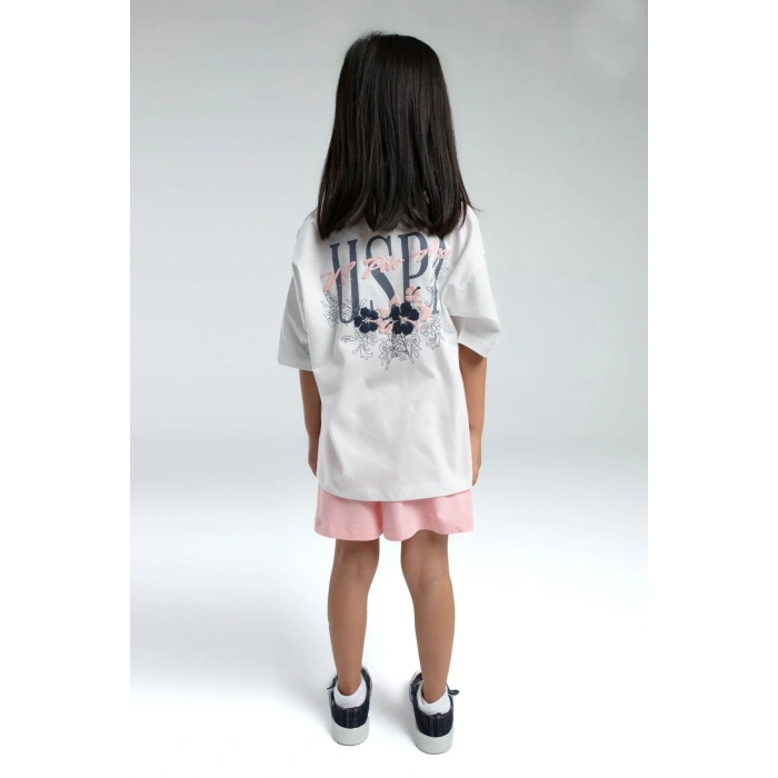 KIZ ÇOCUK ŞORT TAKIM - Beyaz