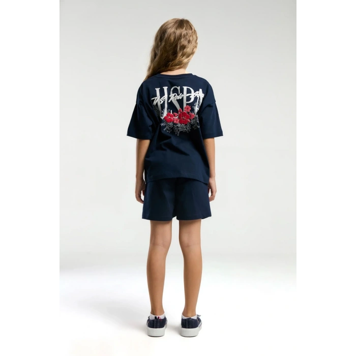 KIZ ÇOCUK ŞORT TAKIM - LACİVERT