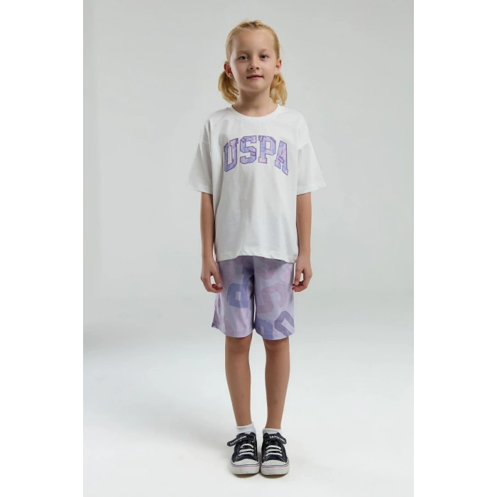 KIZ GARSON BERMUDA TAKIM - Beyaz