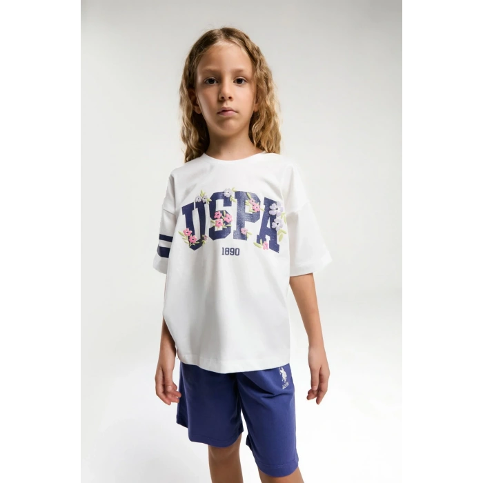 KIZ GARSON BERMUDA TAKIM - Beyaz