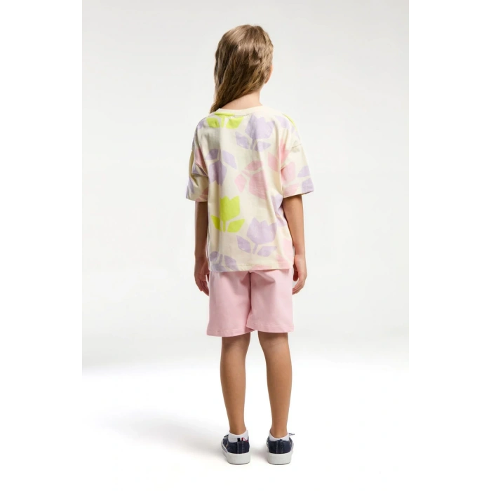 KIZ GARSON BERMUDA TAKIM - LİMON