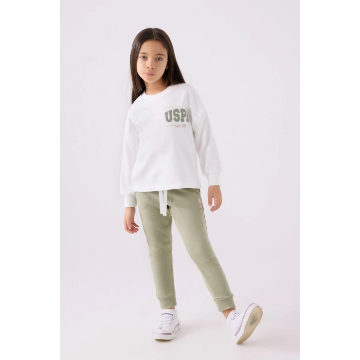 KIZ GARSON EŞOFMAN TAKIMI - KREM