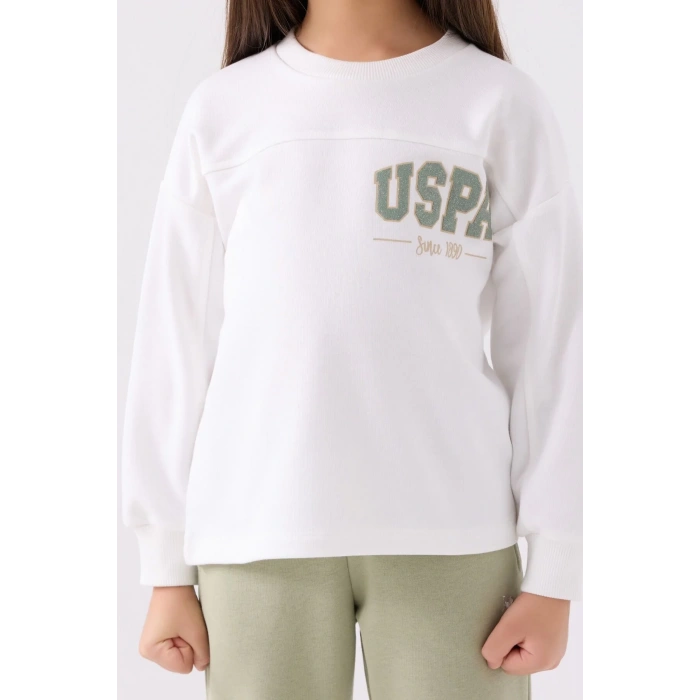 KIZ GARSON EŞOFMAN TAKIMI - KREM