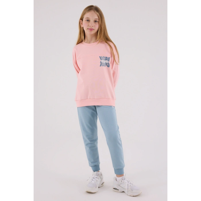 KIZ GARSON İKİLİ TAKIM - AÇIK PEMBE