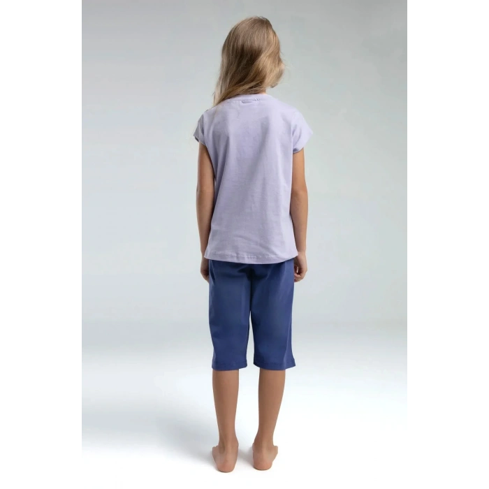 KIZ GARSON KAPRİ TAKIM - LİLA