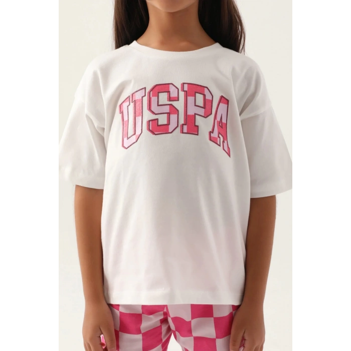 KIZ GARSON ŞORT TAKIM - KREM