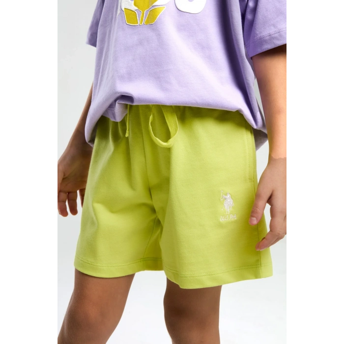 KIZ GARSON ŞORT TAKIM - LİLA