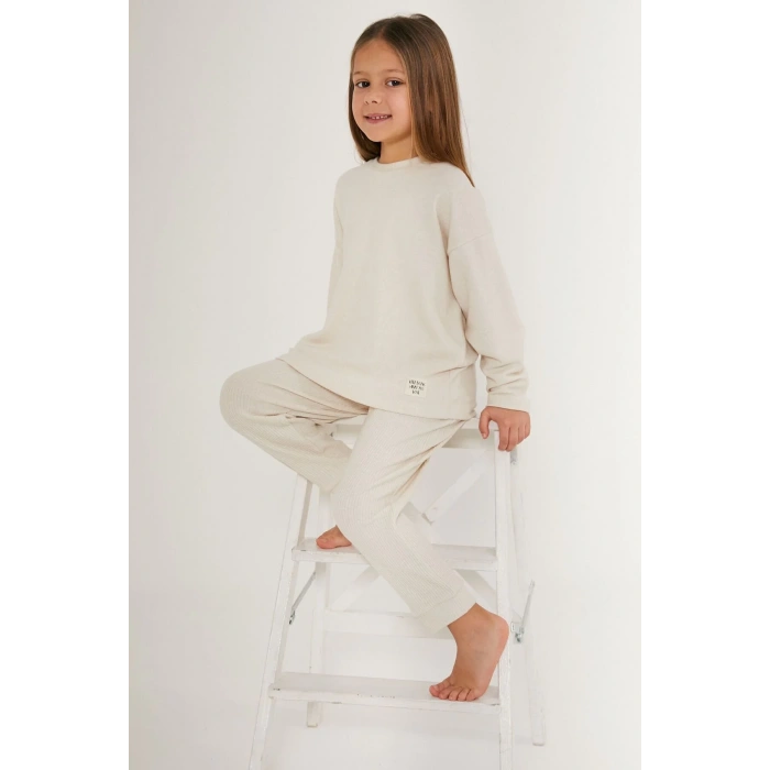 KIZ İKİLİ TAKIM - KREM