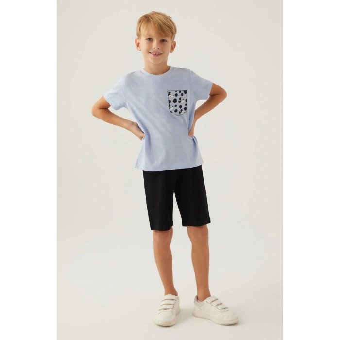 MICKEY MOUSE ERKEK ÇOCUK BERMUDA TAKIM - MAVİ