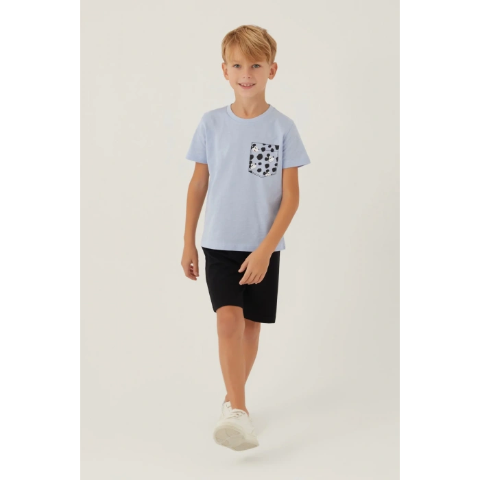 MICKEY MOUSE ERKEK ÇOCUK BERMUDA TAKIM - MAVİ