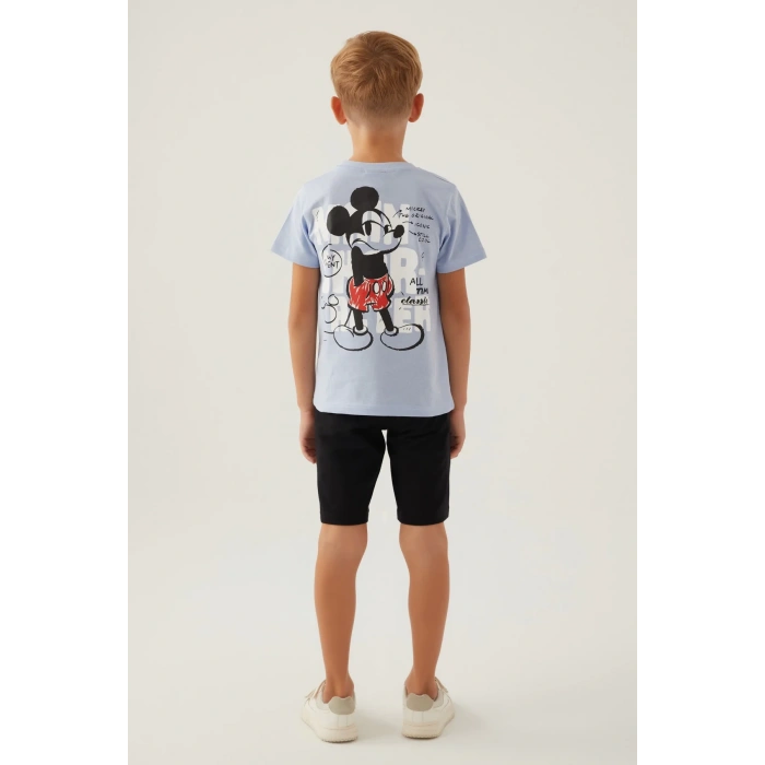 MICKEY MOUSE ERKEK ÇOCUK BERMUDA TAKIM - MAVİ