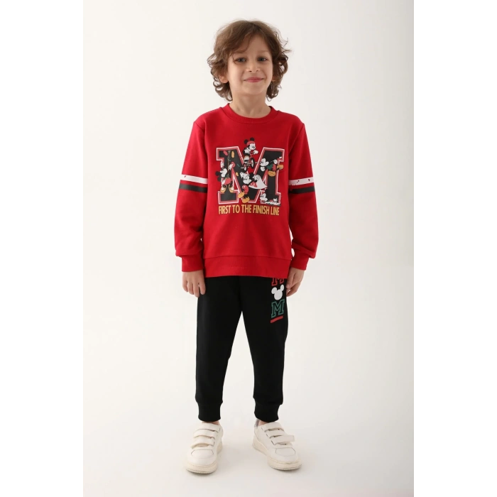 MICKEY MOUSE ERKEK ÇOCUK EŞOFMAN TAKIMI - KIRMIZI
