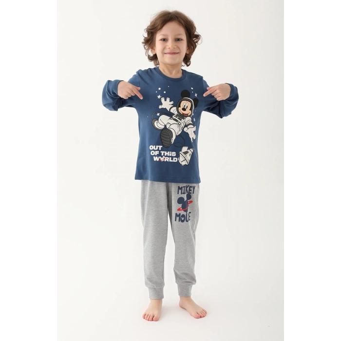 MICKEY MOUSE ERKEK ÇOCUK İKİLİ TAKIM - KOYU İNDİGO