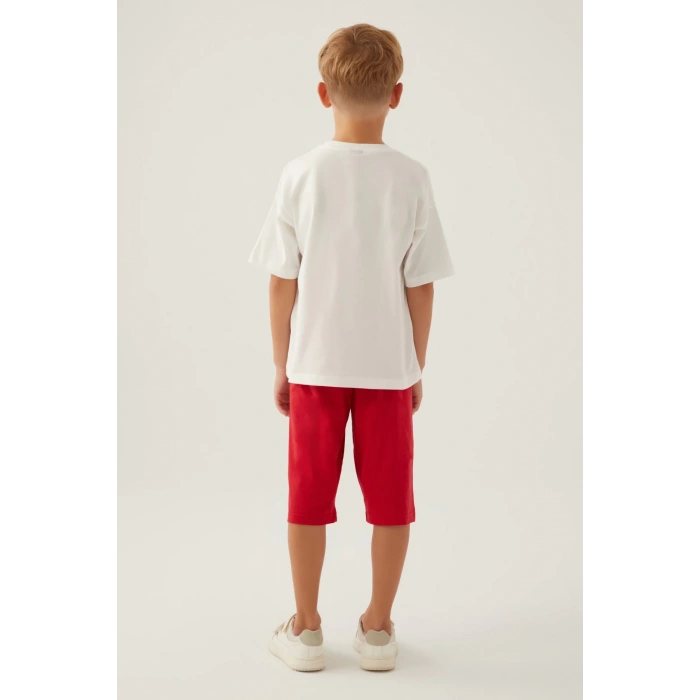 MICKEY MOUSE ERKEK ÇOCUK KAPRİ TAKIM - KREM