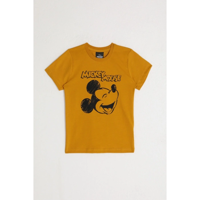 MICKEY MOUSE ERKEK ÇOCUK T-SHIRT - GOLD