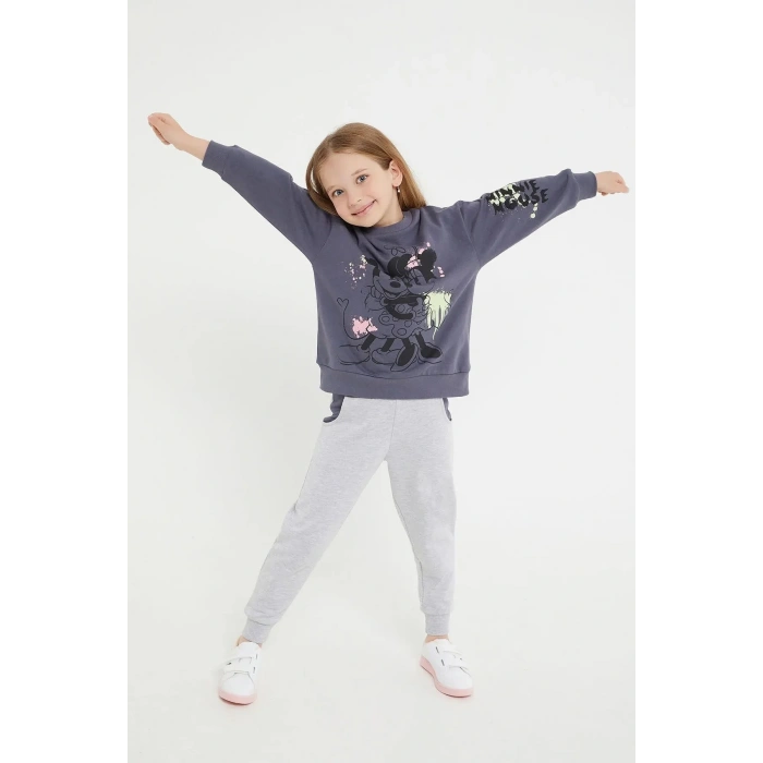 MINNIE MOUSE KIZ ÇOCUK EŞOFMAN TAKIMI - ANTRASİT