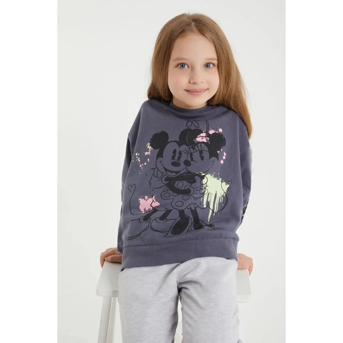 MINNIE MOUSE KIZ ÇOCUK EŞOFMAN TAKIMI - ANTRASİT