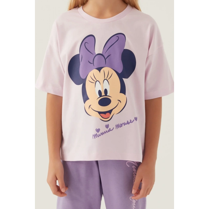 MINNIE MOUSE KIZ ÇOCUK KAPRİ TAKIM - ROSE