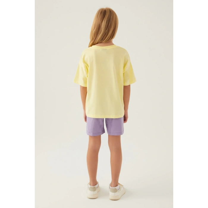 MINNIE MOUSE KIZ ÇOCUK ŞORT TAKIM - AÇIK SARI